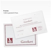 VINDEREN af et gavekort til THOLO