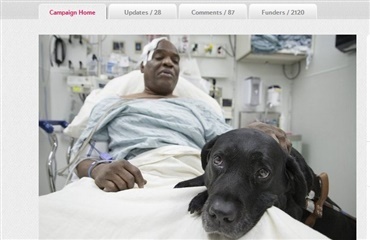 Blind mand reddet af hund i subway'en