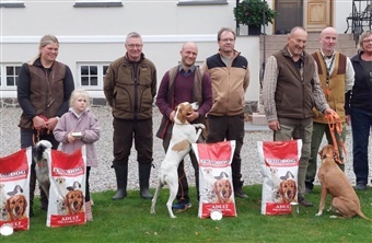 Hubertuspr&oslash;ve for jagthunde