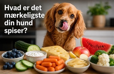 Hvilket m&aelig;rkelig mad elsker din hund?