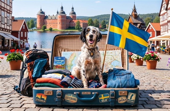 Rejse med hund: Regler for Sverige 2026