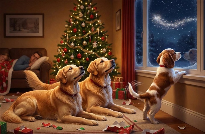 Mysteriet om de logrende julehaler. Hvad ser hundene julenat?